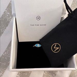 Menudo Sterling Silver evil eye ring